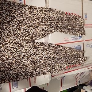 Sourpuss Cheetah Crop Leggings | Vintage 2000s | Womens XXL